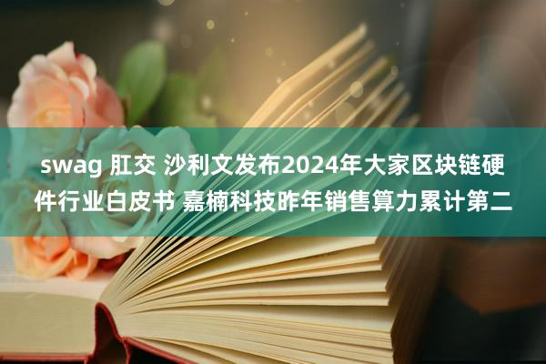 swag 肛交 沙利文发布2024年大家区块链硬件行业白皮书 嘉楠科技昨年销售算力累计第二