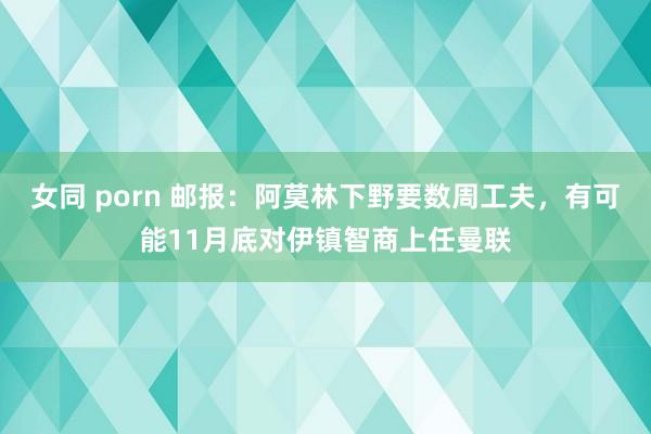 女同 porn 邮报：阿莫林下野要数周工夫，有可能11月底对伊镇智商上任曼联