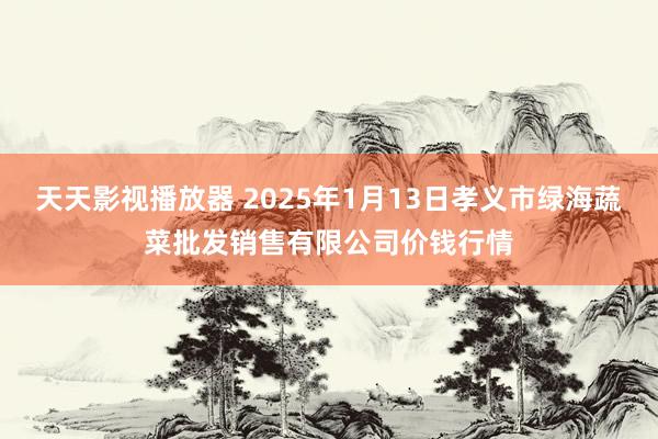 天天影视播放器 2025年1月13日孝义市绿海蔬菜批发销售有限公司价钱行情